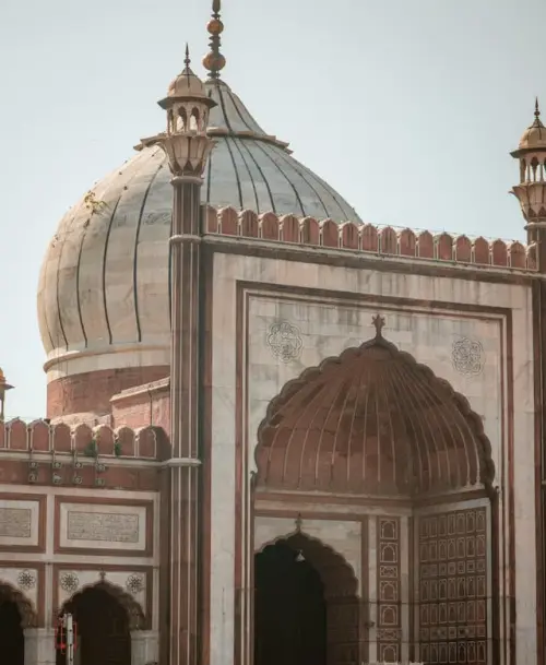 When did first Namaz was prayed in Jama Masjid of Delhi?